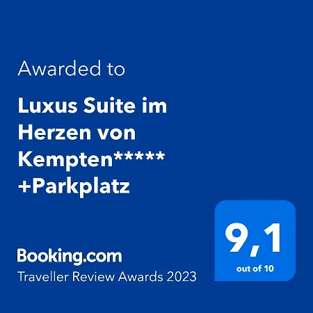 Апартаменты Luxus Im Herzen Von Kempten***** +parkplatz