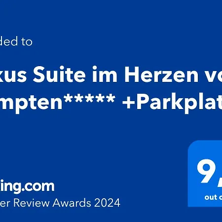 Apartment Luxus Im Herzen Von Kempten***** +parkplatz *